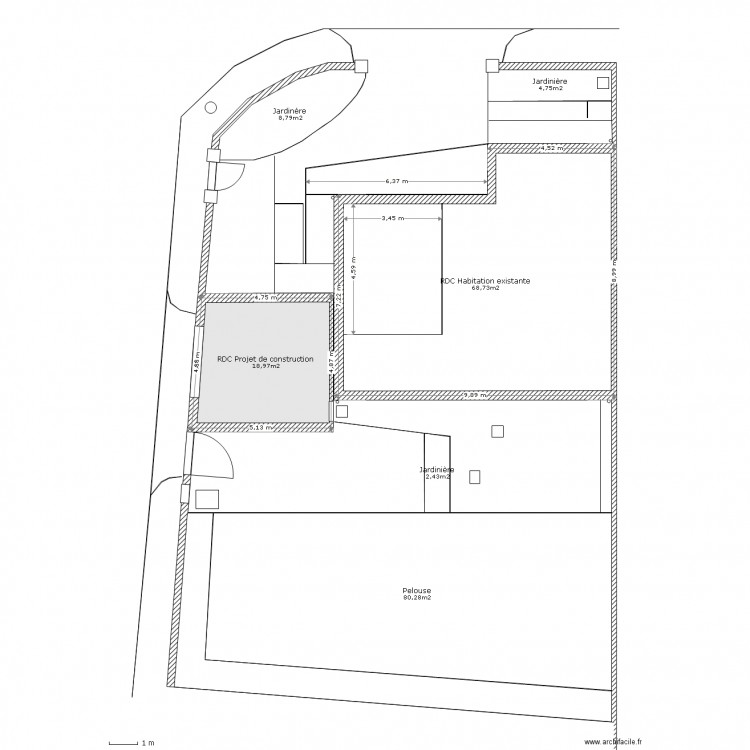  Plan de Masse DP2. Plan de 0 pièce et 0 m2