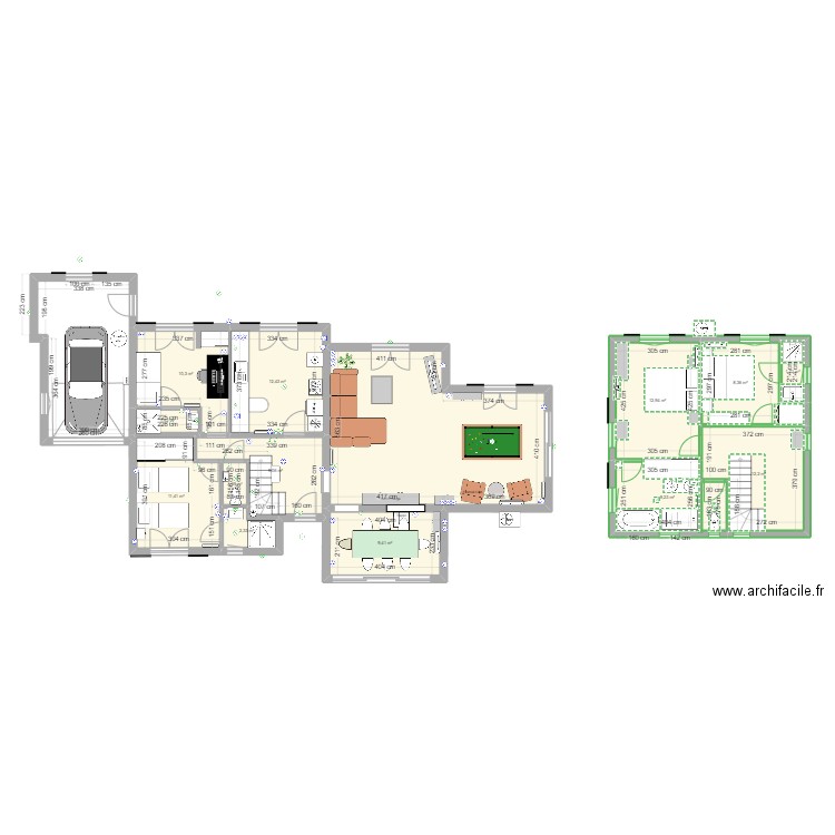 St Aygulf 3. Plan de 15 pièces et 142 m2