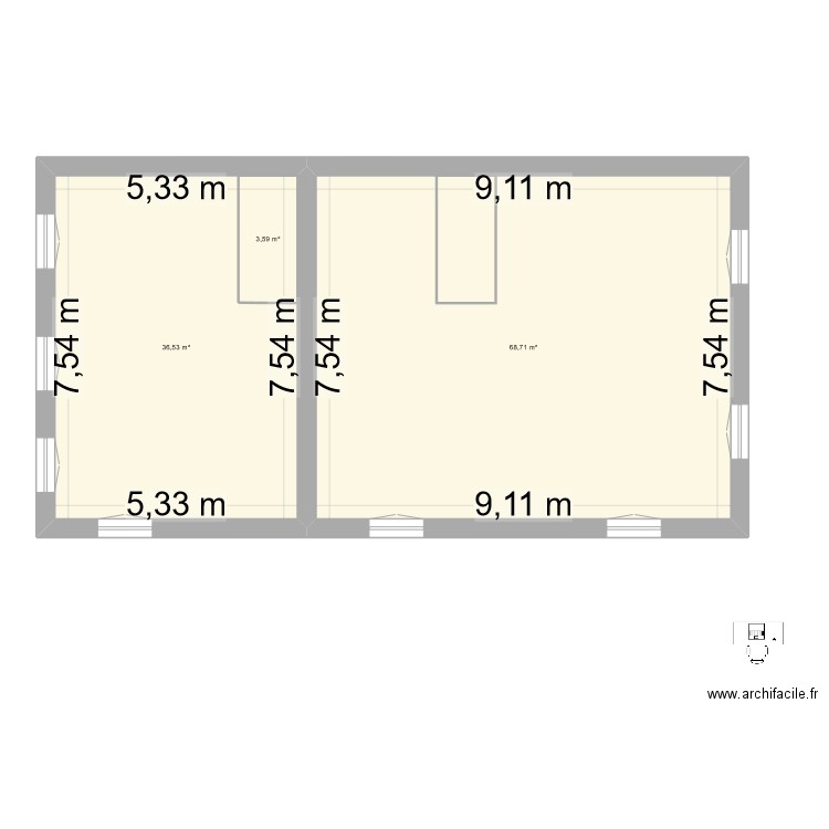 Plans intérieurs-MAIRIE. Plan de 0 pièce et 0 m2