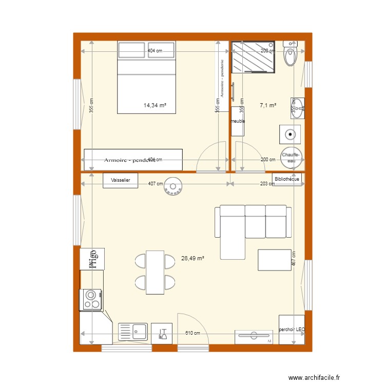 chalet sur mesure. Plan de 0 pièce et 0 m2