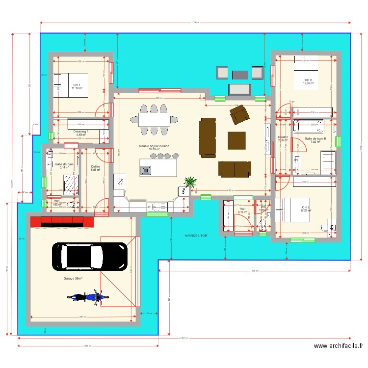 Plan Lycka 123 m2. Plan de 0 pièce et 0 m2