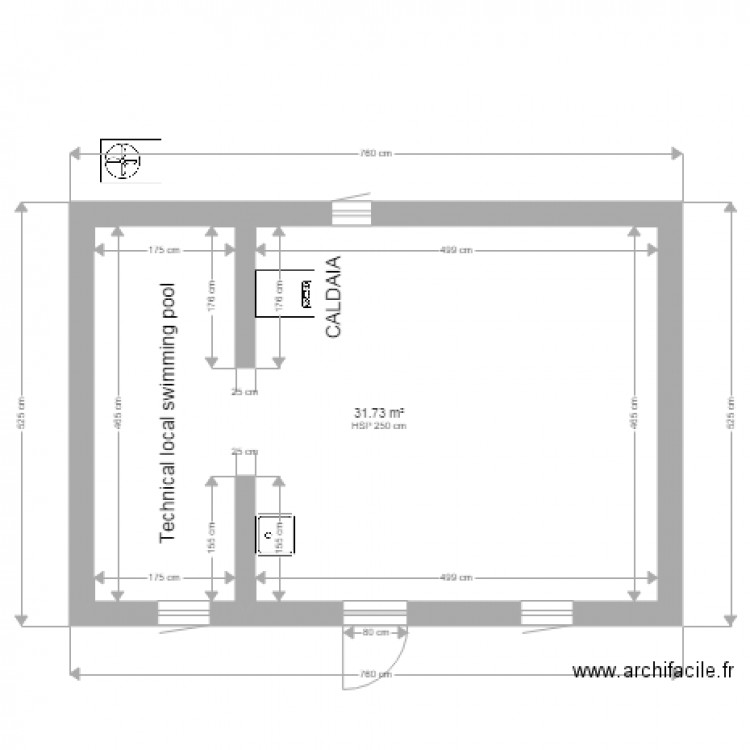 Local technique 3. Plan de 0 pièce et 0 m2