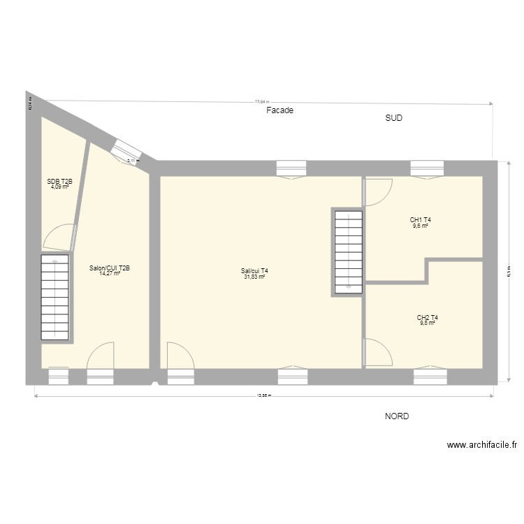 1er REBAIS aménagév2. Plan de 0 pièce et 0 m2