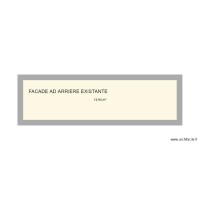 PLAN DE COUPE FACADE AD ARRIERE EXISTANTE