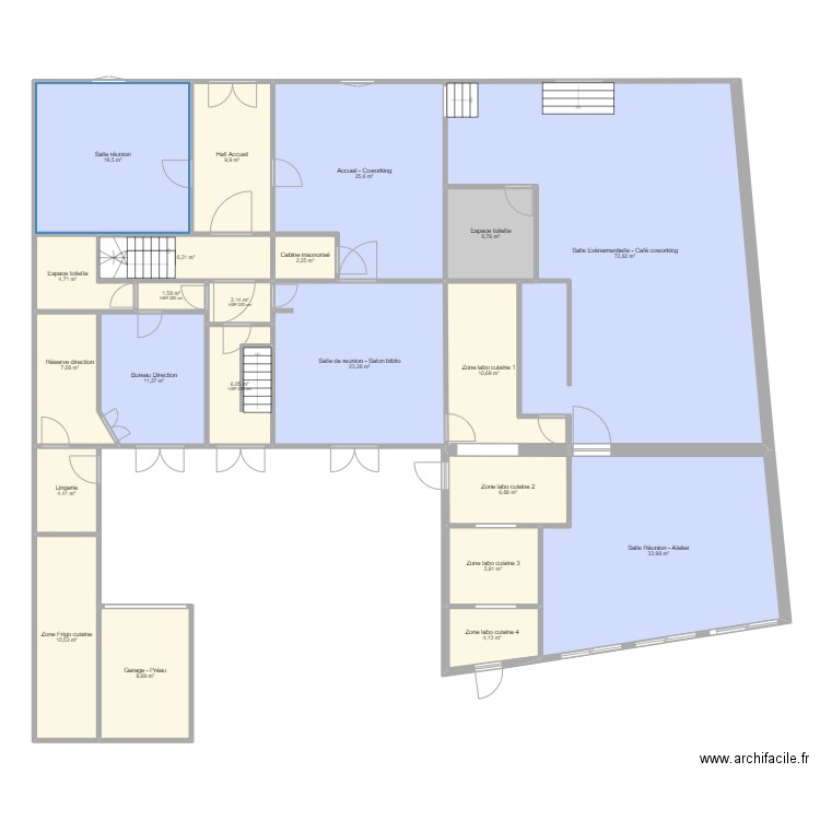 GOULE BENEZE plan RDC GMP. Plan de 0 pièce et 0 m2