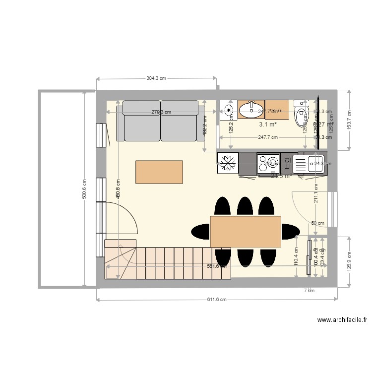 les coches 3 bas. Plan de 0 pièce et 0 m2