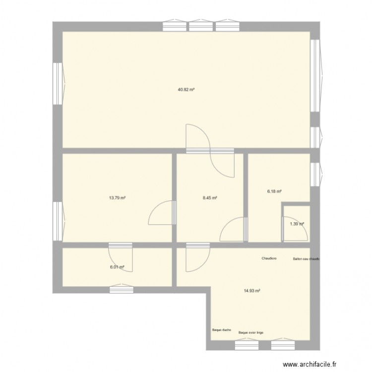 Projet MIREILLE sous sol. Plan de 0 pièce et 0 m2