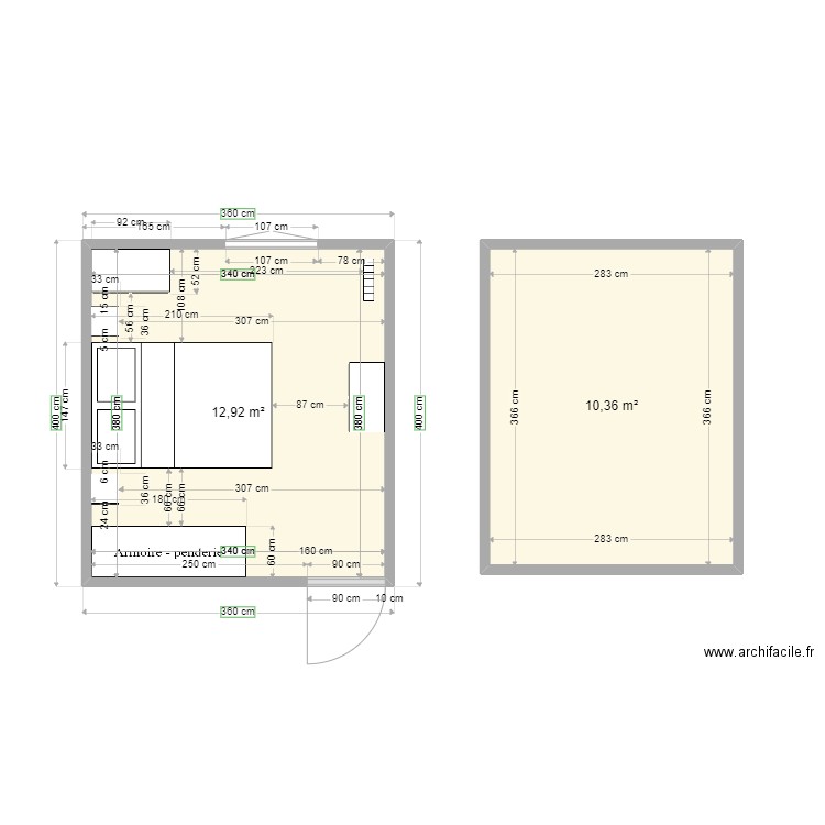 chambre. Plan de 0 pièce et 0 m2