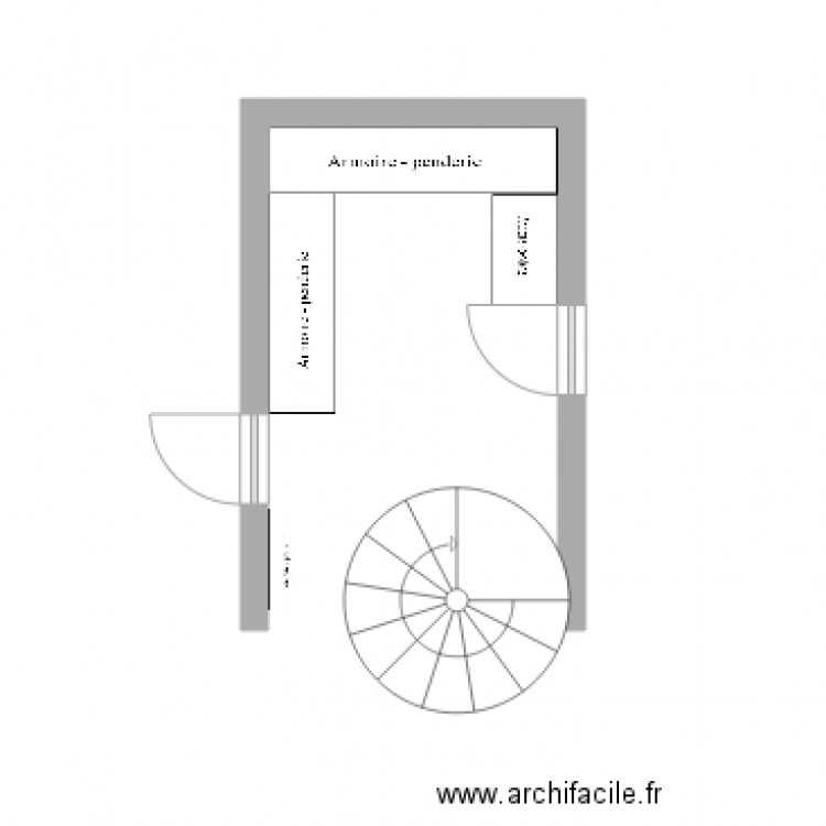 Dressing sous sol. Plan de 0 pièce et 0 m2