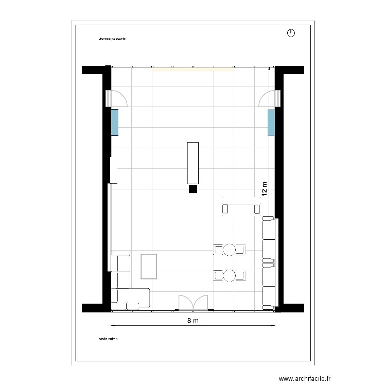 espace 1. Plan de 0 pièce et 0 m2