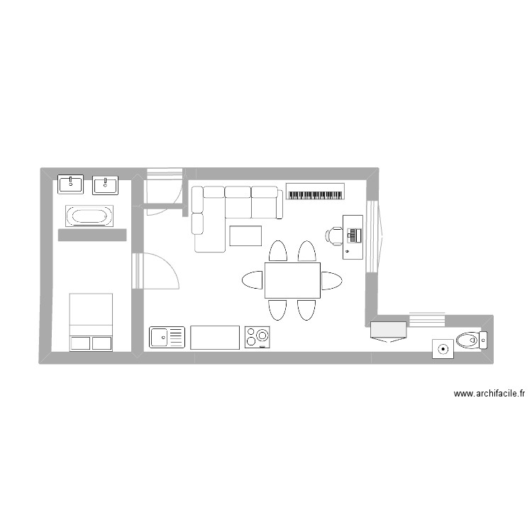 6e - ST GER - APPART - VTIBAUT. Plan de 0 pièce et 0 m2