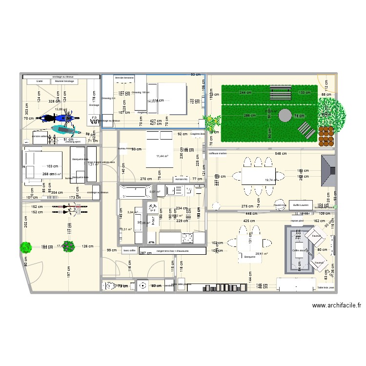 maison Janvier 2025. Plan de 16 pièces et 165 m2