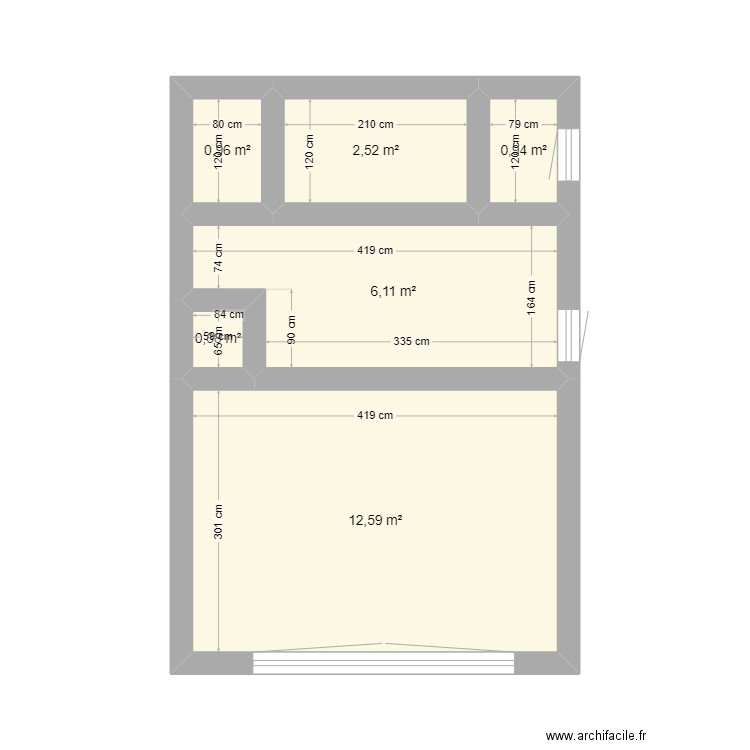 fanny. Plan de 6 pièces et 24 m2