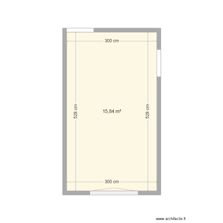 plan de base cuisine. Plan de 1 pièce et 16 m2