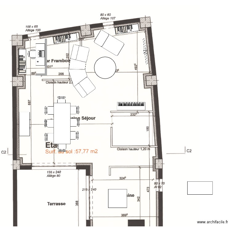 EFB Etage. Plan de 0 pièce et 0 m2