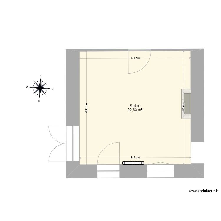 Salon. Plan de 0 pièce et 0 m2