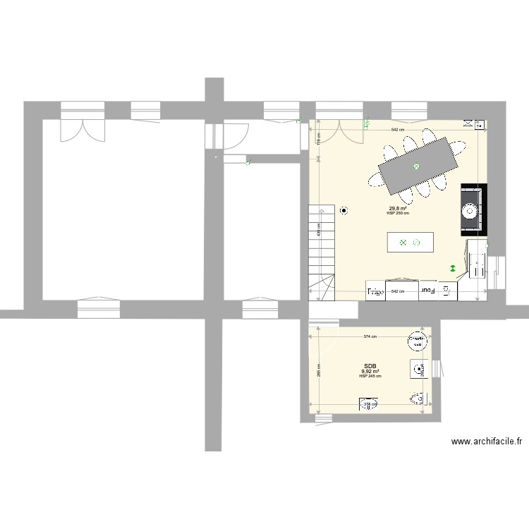 Maison Motêt. Plan de 0 pièce et 0 m2