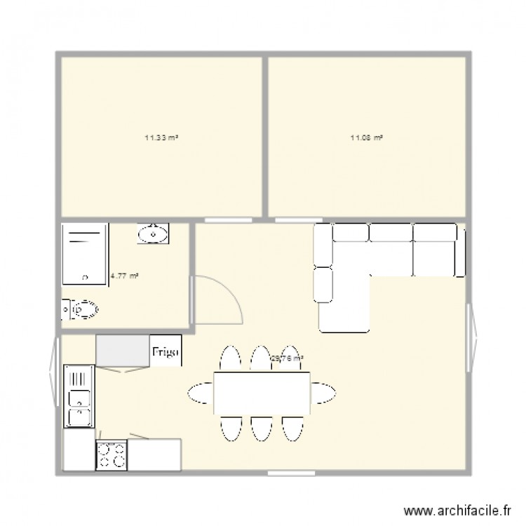 plan appartement la cabanasse. Plan de 0 pièce et 0 m2