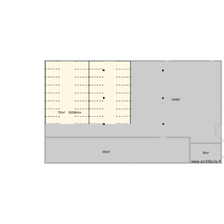 Etape 1.. Plan de 4 pièces et 2345 m2