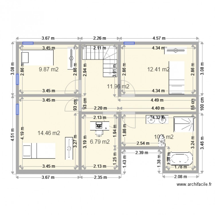 casa final. Plan de 0 pièce et 0 m2