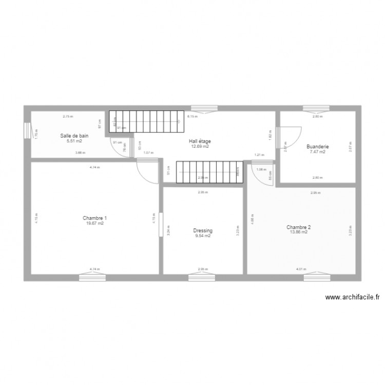 Schéma électrique Etage. Plan de 0 pièce et 0 m2