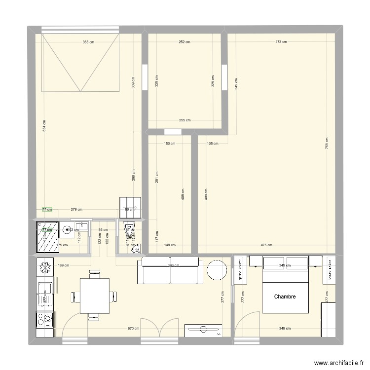 PROJET T2 OPT. Plan de 0 pièce et 0 m2