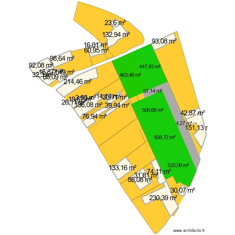 RAIMBEAUCOURT 5 LLC. Plan de 28 pièces et 2002 m2