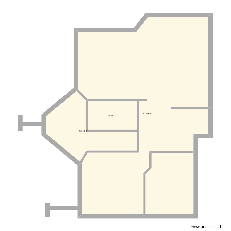 maison nous. Plan de 3 pièces et 111 m2