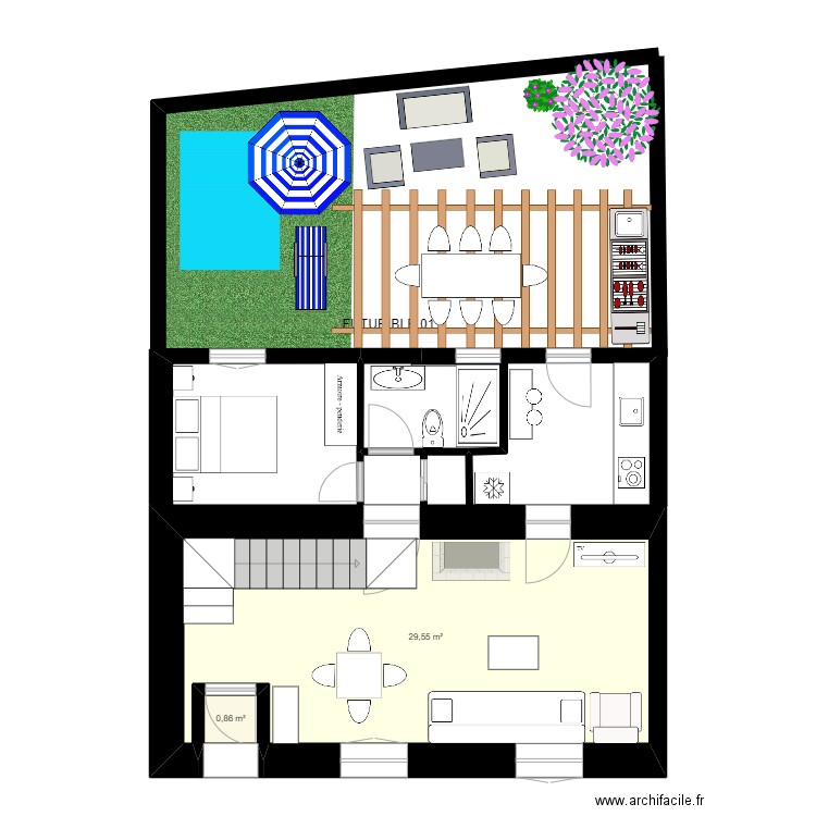 PLANTA BAJA APTO. A   (IZQUIERDA)   futurible 02-2. Plan de 0 pièce et 0 m2