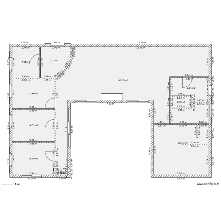 MAISON U. Plan de 0 pièce et 0 m2