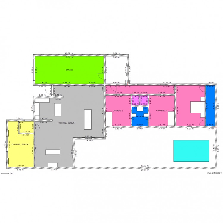 MAISON PLAIN PIED 2. Plan de 0 pièce et 0 m2