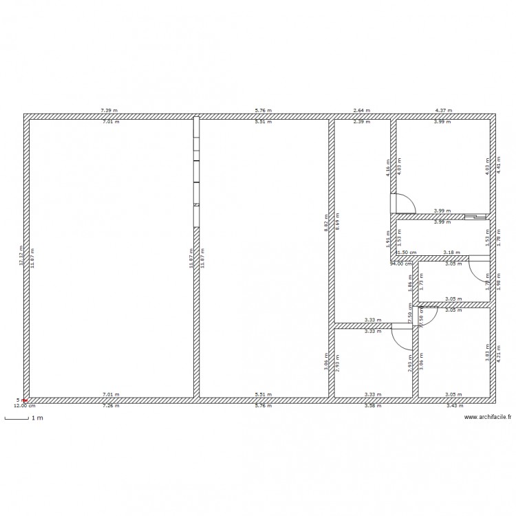 attique. Plan de 0 pièce et 0 m2