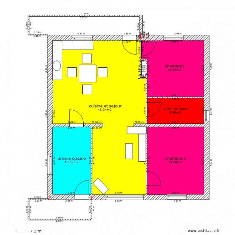 maison f3. Plan de 0 pièce et 0 m2