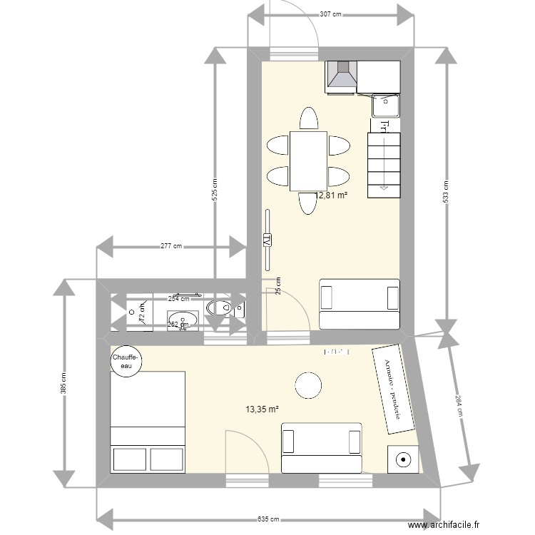 petit locatif. Plan de 0 pièce et 0 m2