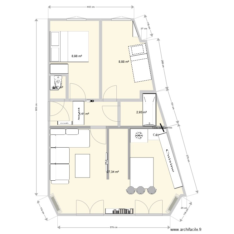 Plan reamenagé v4. Plan de 0 pièce et 0 m2