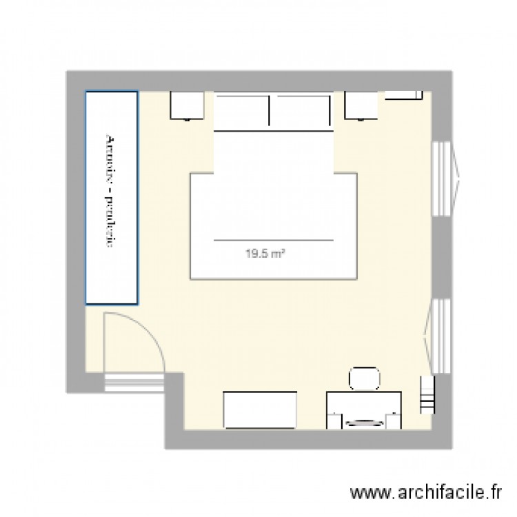 CHAMBRE PARENTALE. Plan de 0 pièce et 0 m2