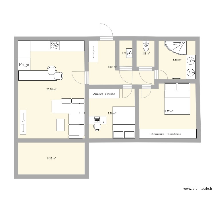 Cru1. Plan de 0 pièce et 0 m2