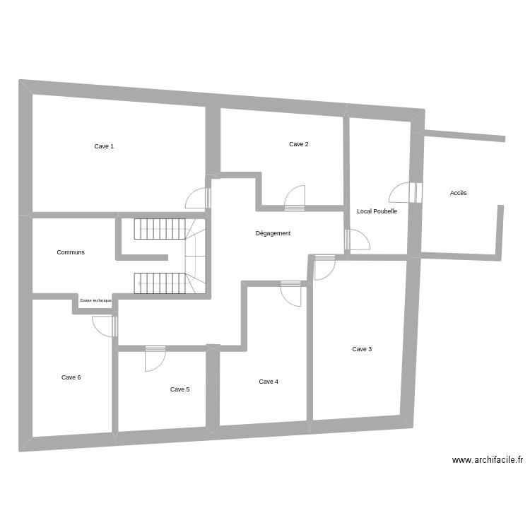 Vercel plan cave. Plan de 0 pièce et 0 m2