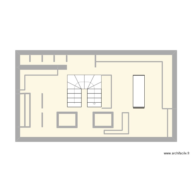 Plan de masse celio. Plan de 7 pièces et 42 m2