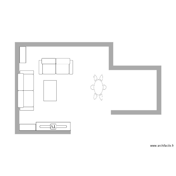 salon. Plan de 0 pièce et 0 m2