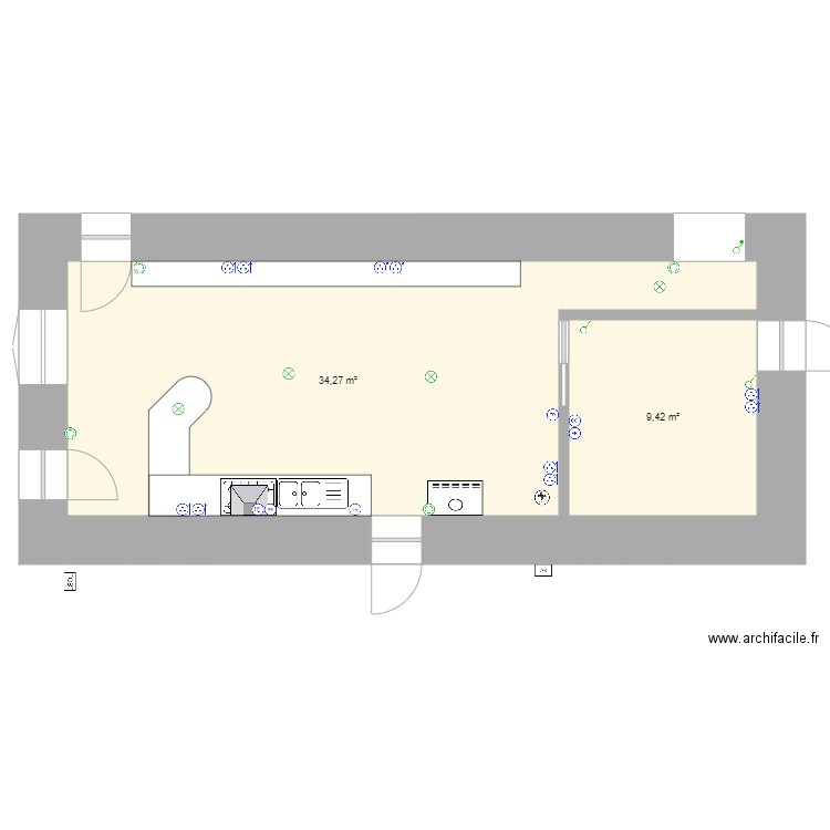 cuisine cheronnac. Plan de 0 pièce et 0 m2