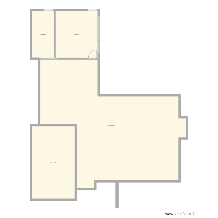 Maison. Plan de 4 pièces et 179 m2