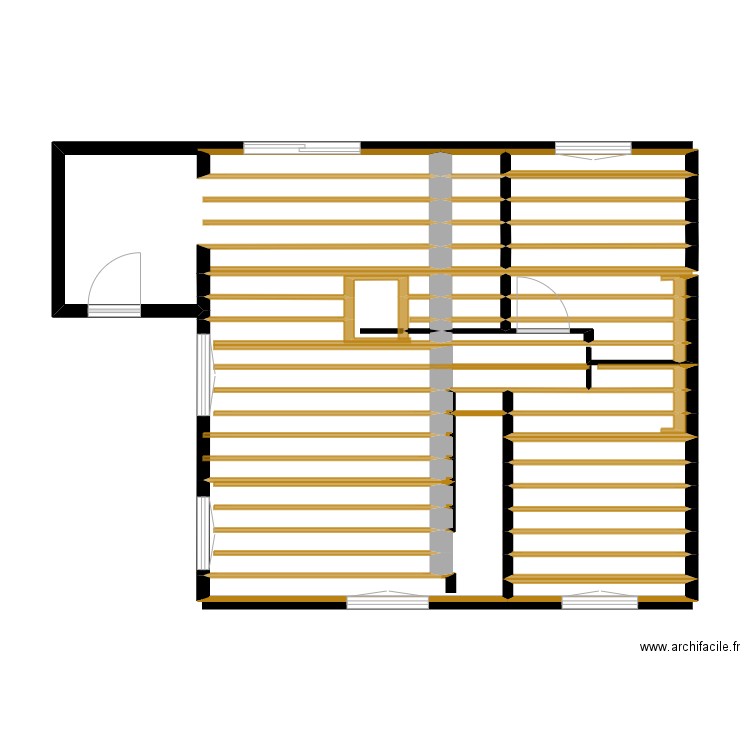 Plan MAJ 7. Plan de 42 pièces et 21 m2