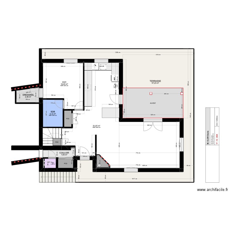 CLOR ETL. Plan de 12 pièces et 136 m2