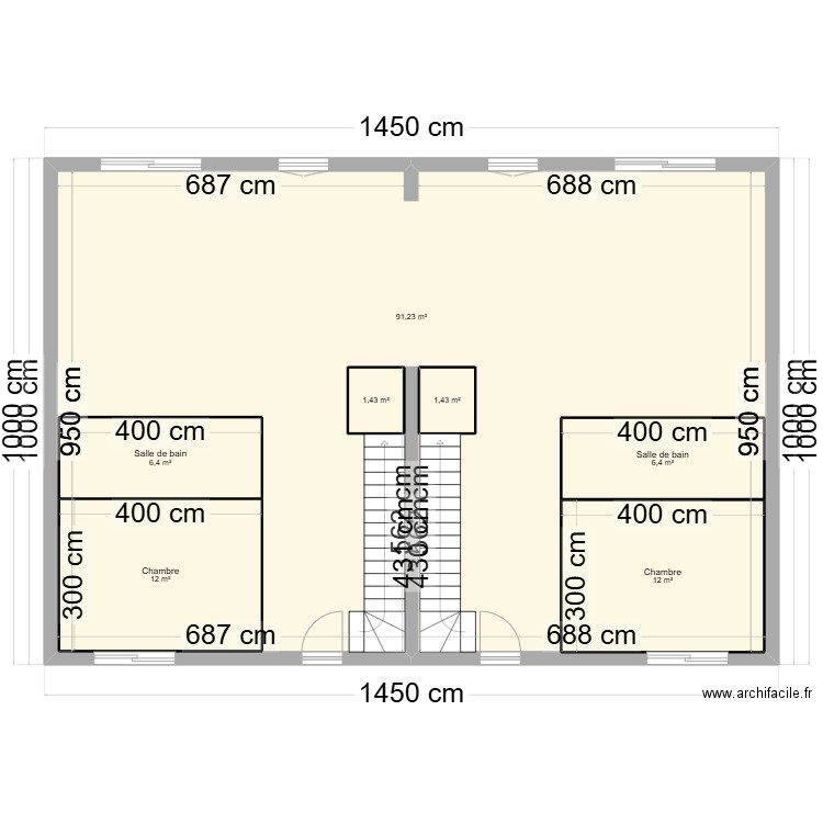 plan 3. Plan de 7 pièces et 171 m2