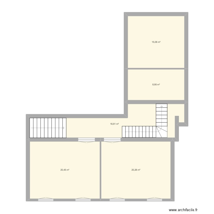 st maurice r0 base. Plan de 5 pièces et 84 m2