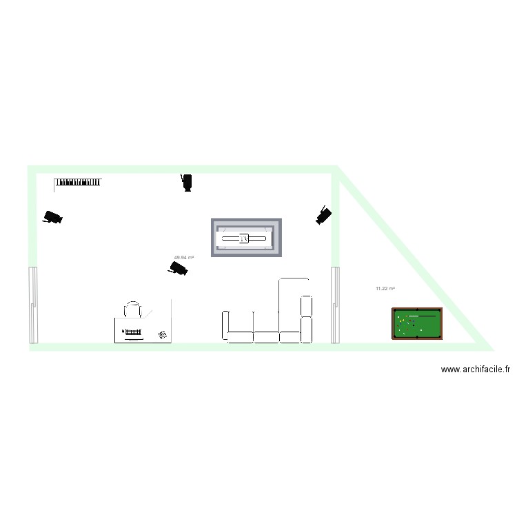 auguste. Plan de 3 pièces et 107 m2