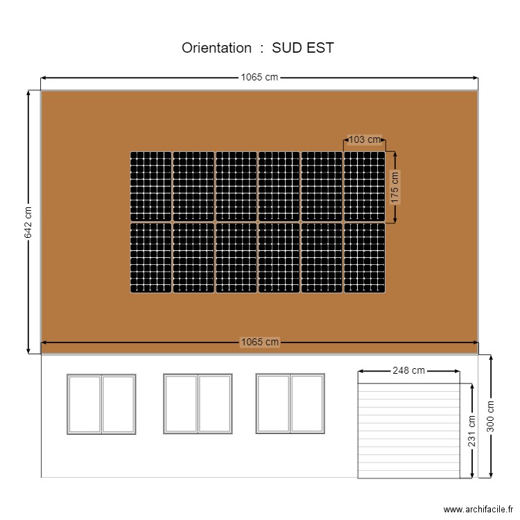 DUVAL Dominique PLAN DE FACADE . Plan de 1 pièce et 68 m2