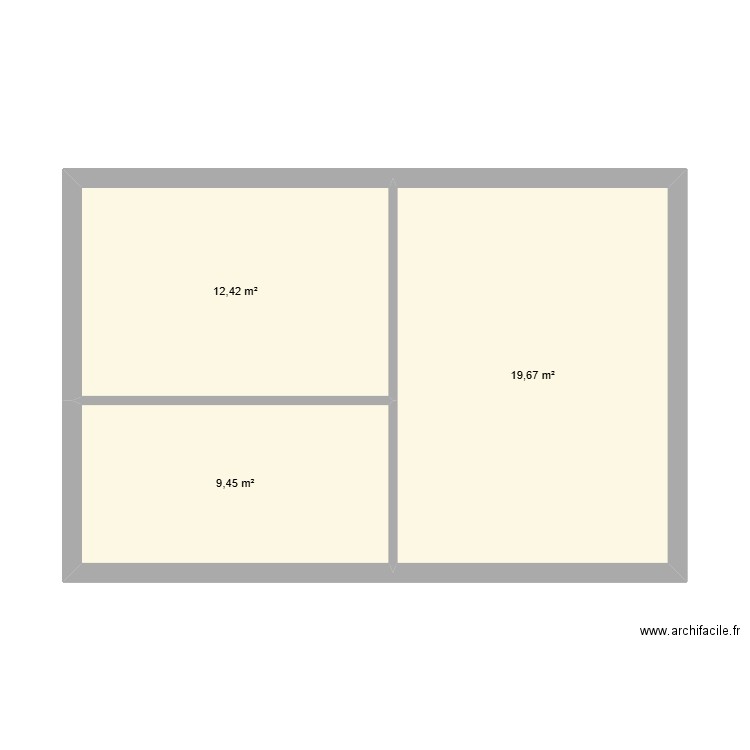 CLAVIER. Plan de 7 pièces et 83 m2