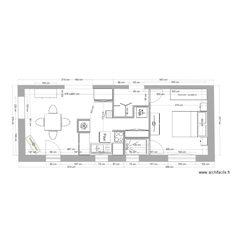 SIMULATION APPARTEMENT EST V 6. Plan de 0 pièce et 0 m2